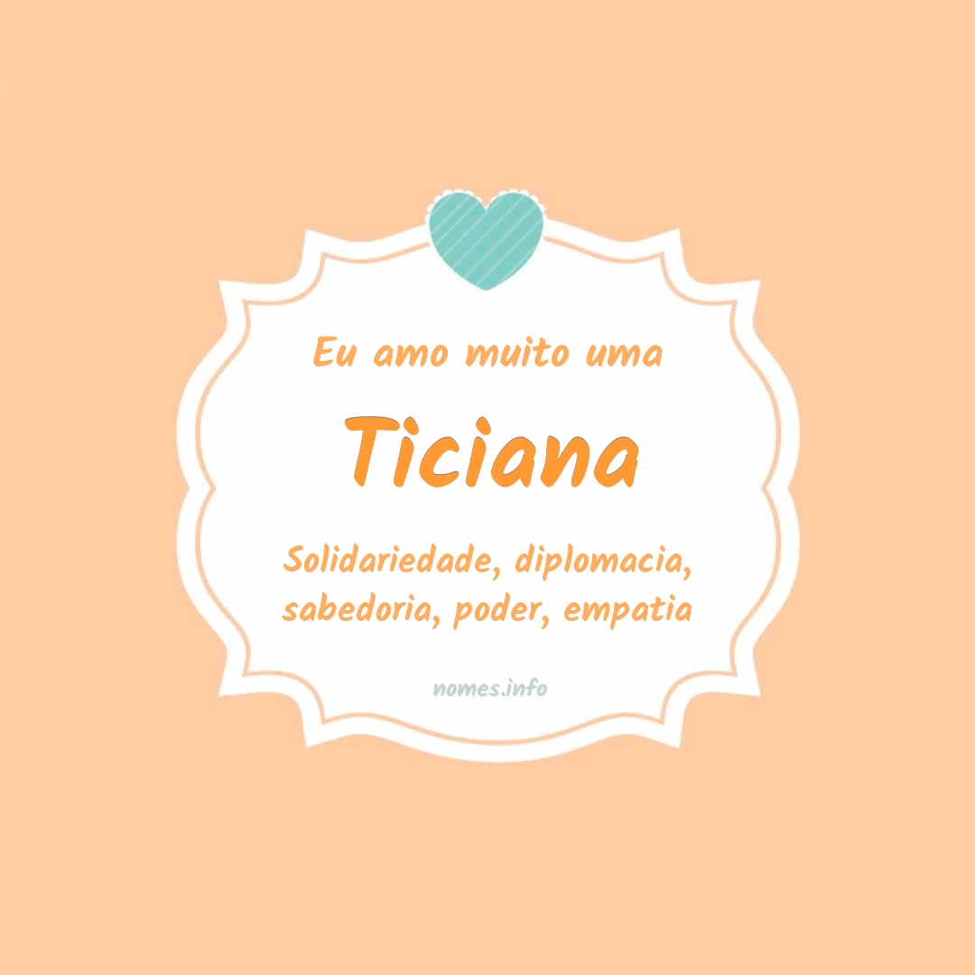 Eu amo muito Ticiana