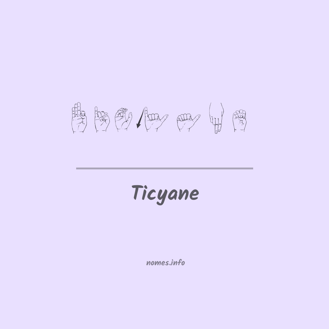Ticyane em Libras