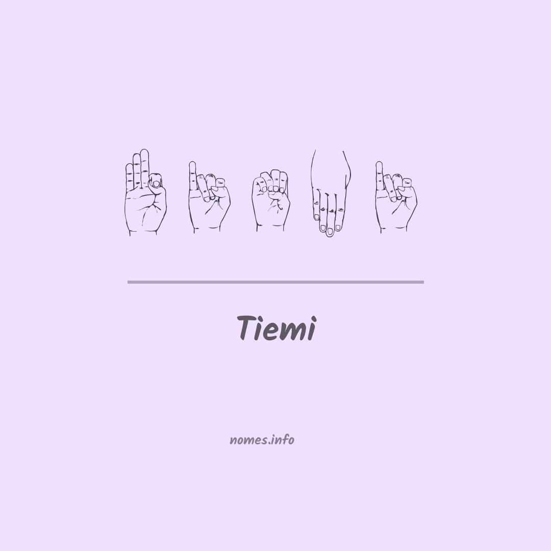 Tiemi em Libras