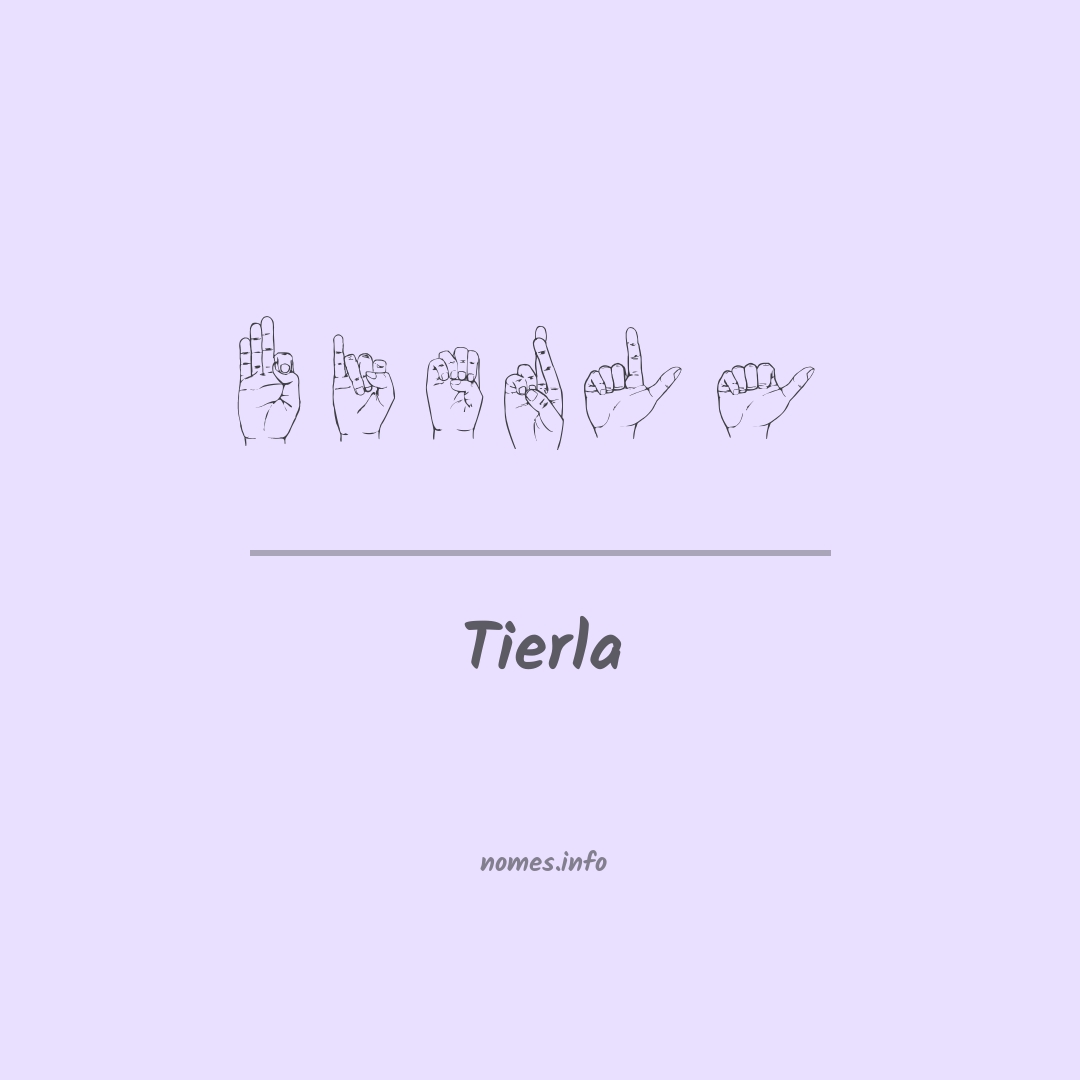 Tierla em Libras