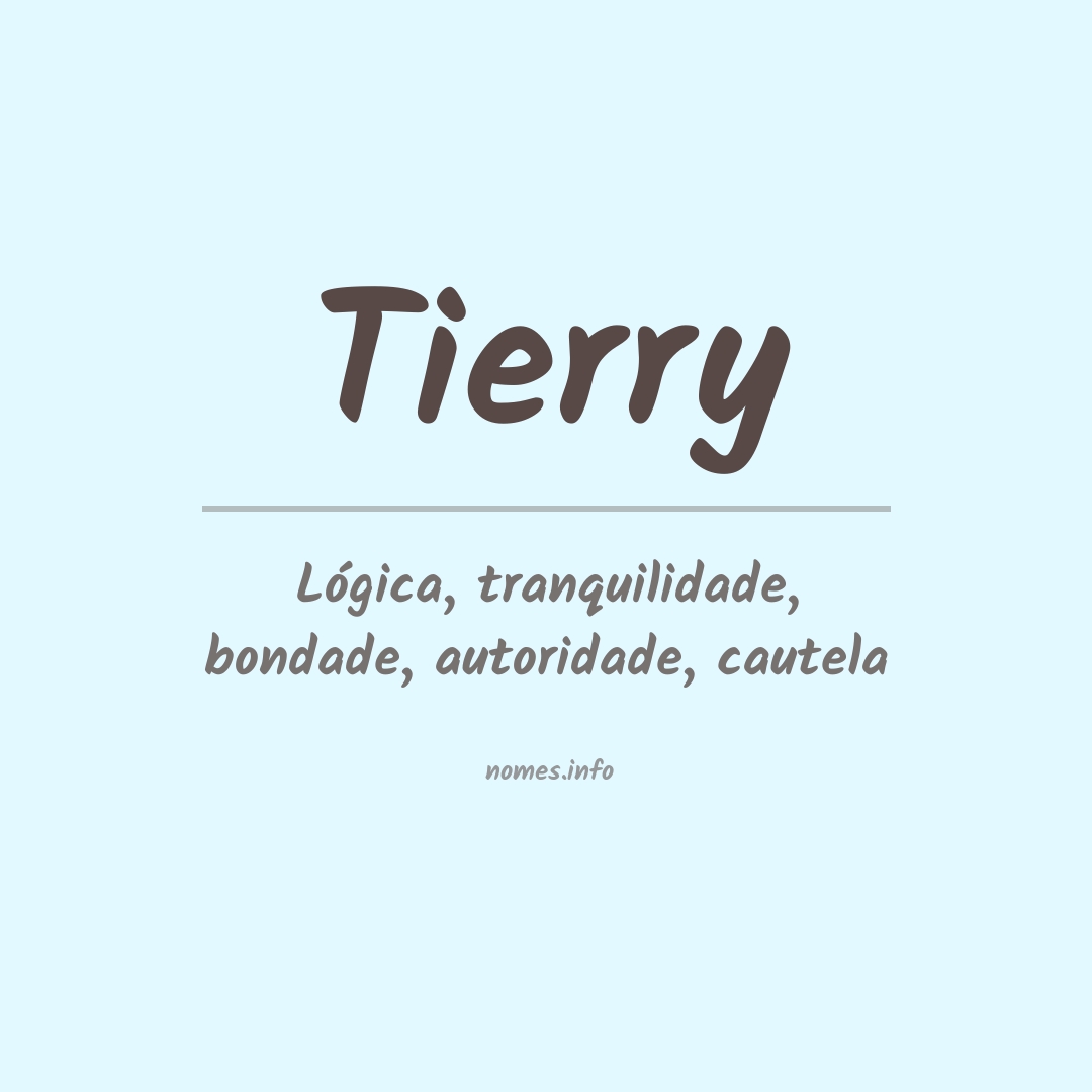 Significado do nome Tierry