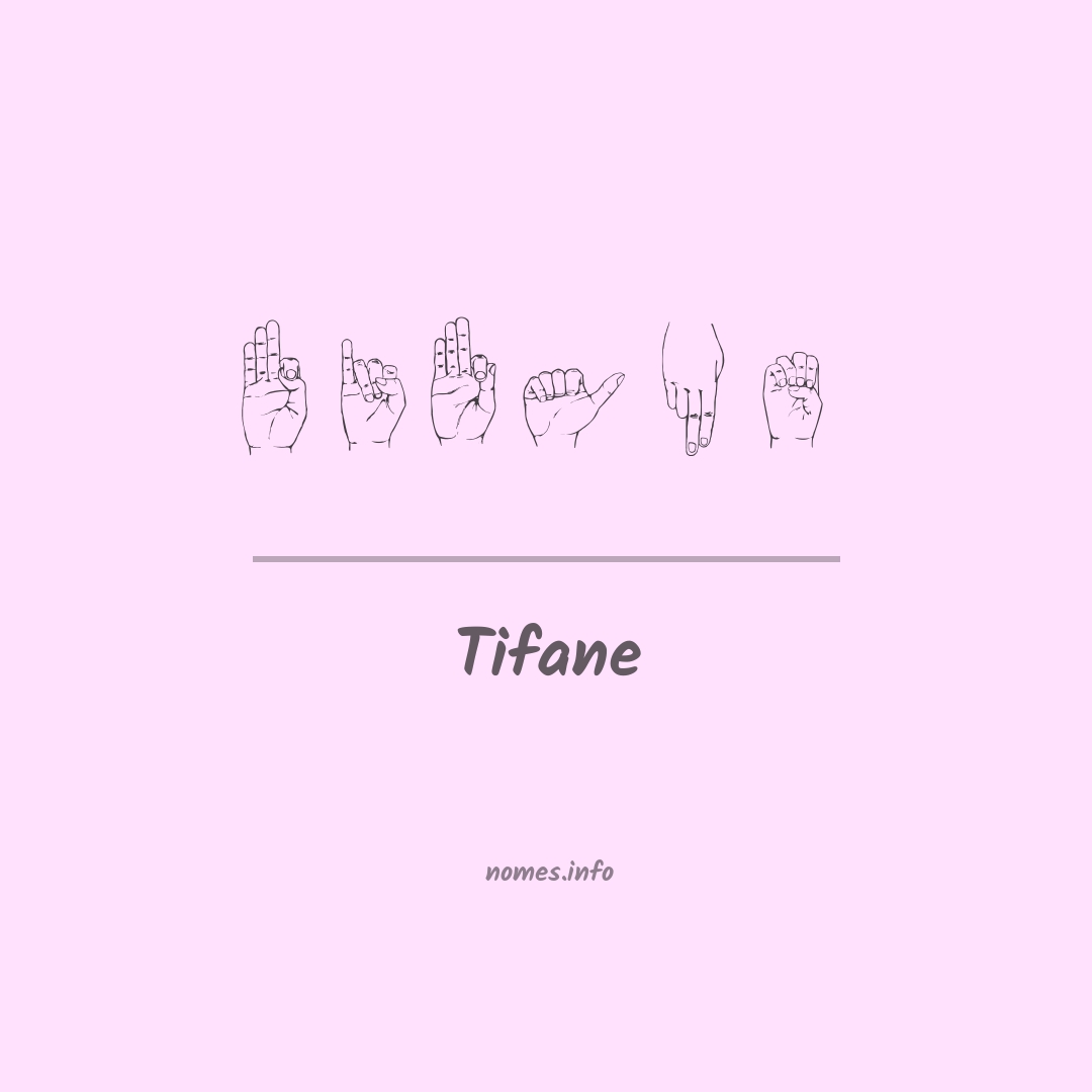 Tifane em Libras