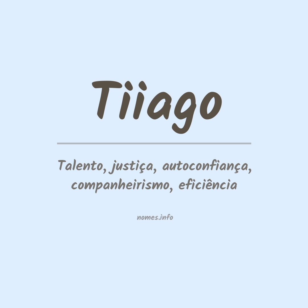 Significado do nome Tiiago