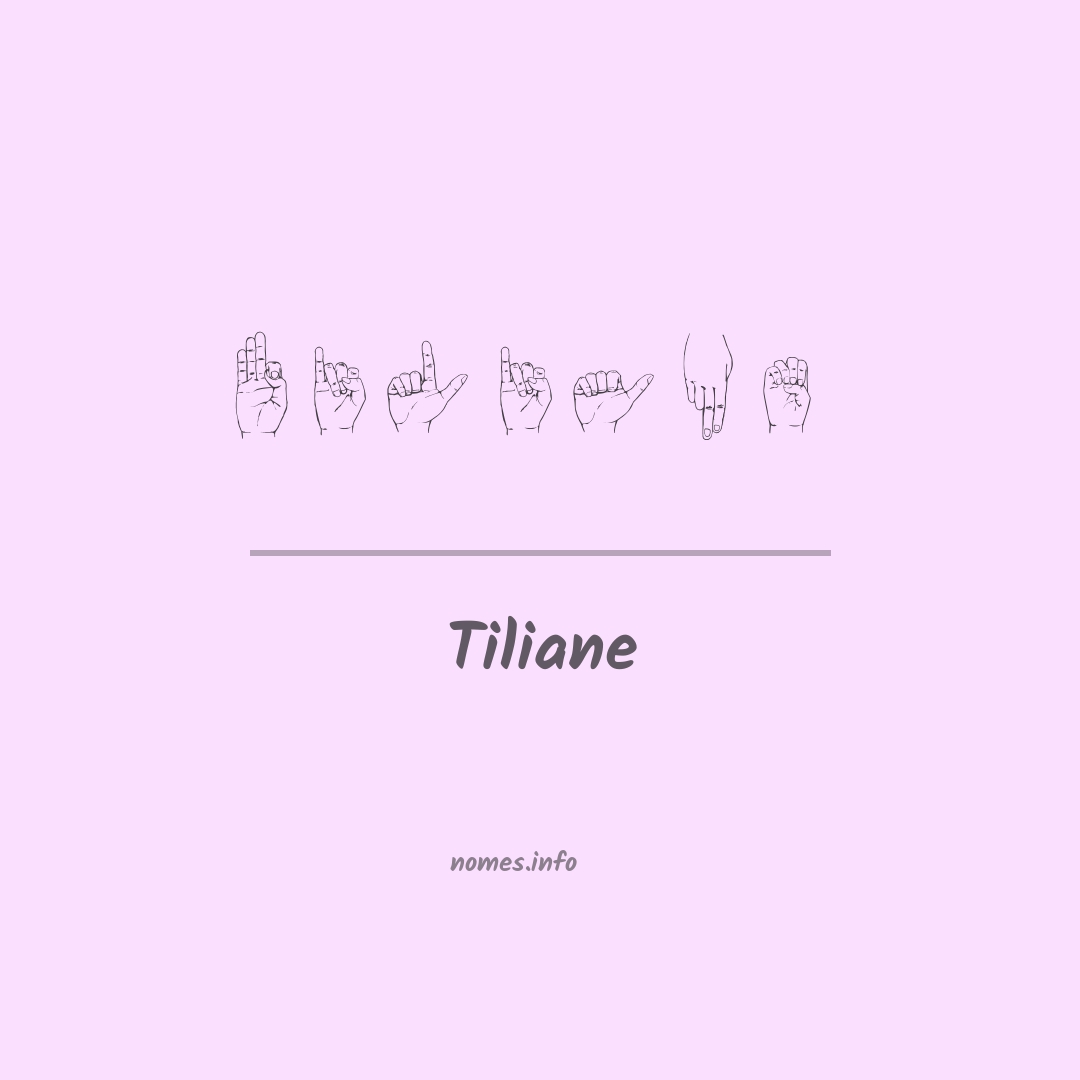 Tiliane em Libras