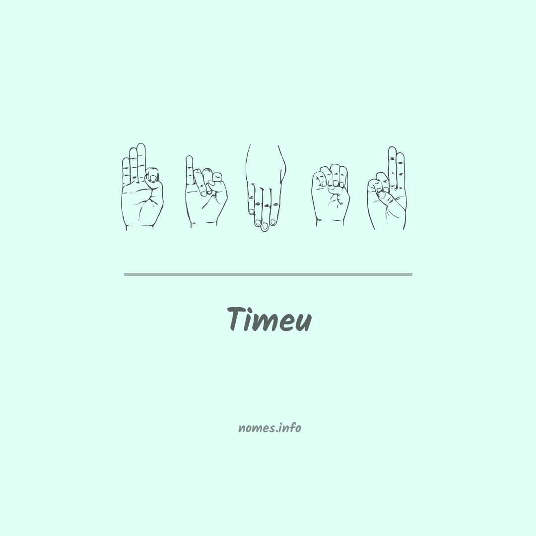 Timeu em Libras