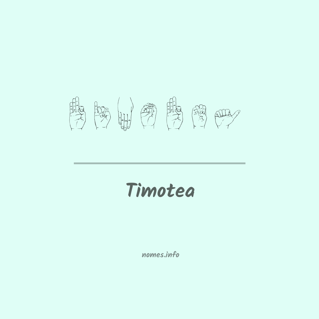 Timotea em Libras