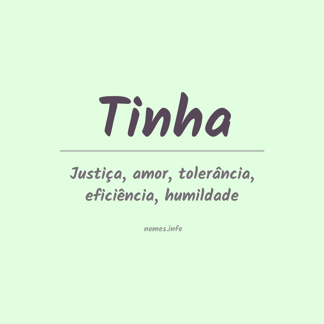 Significado do nome Tinha