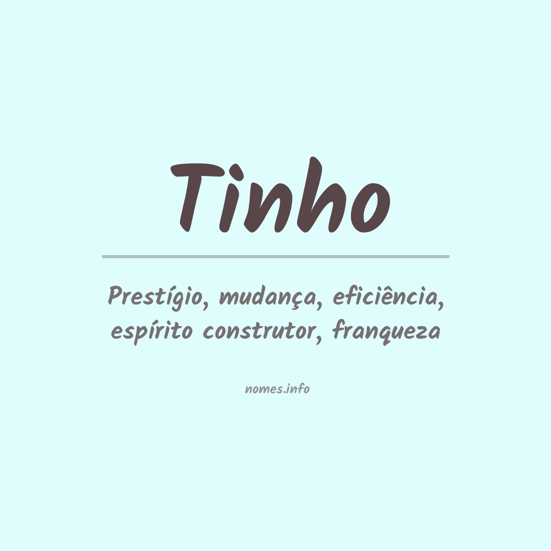 Significado do nome Tinho