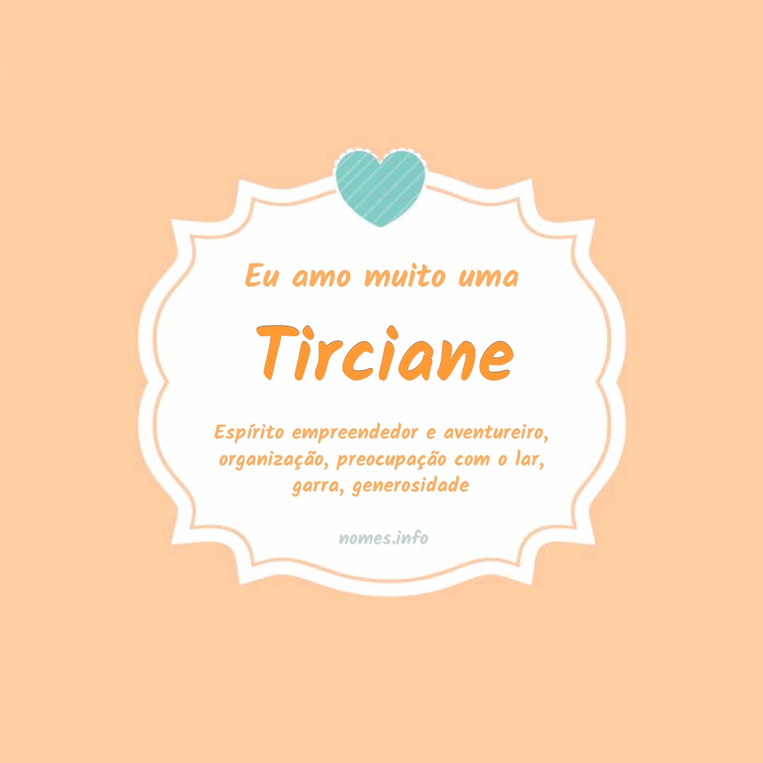 Eu amo muito Tirciane