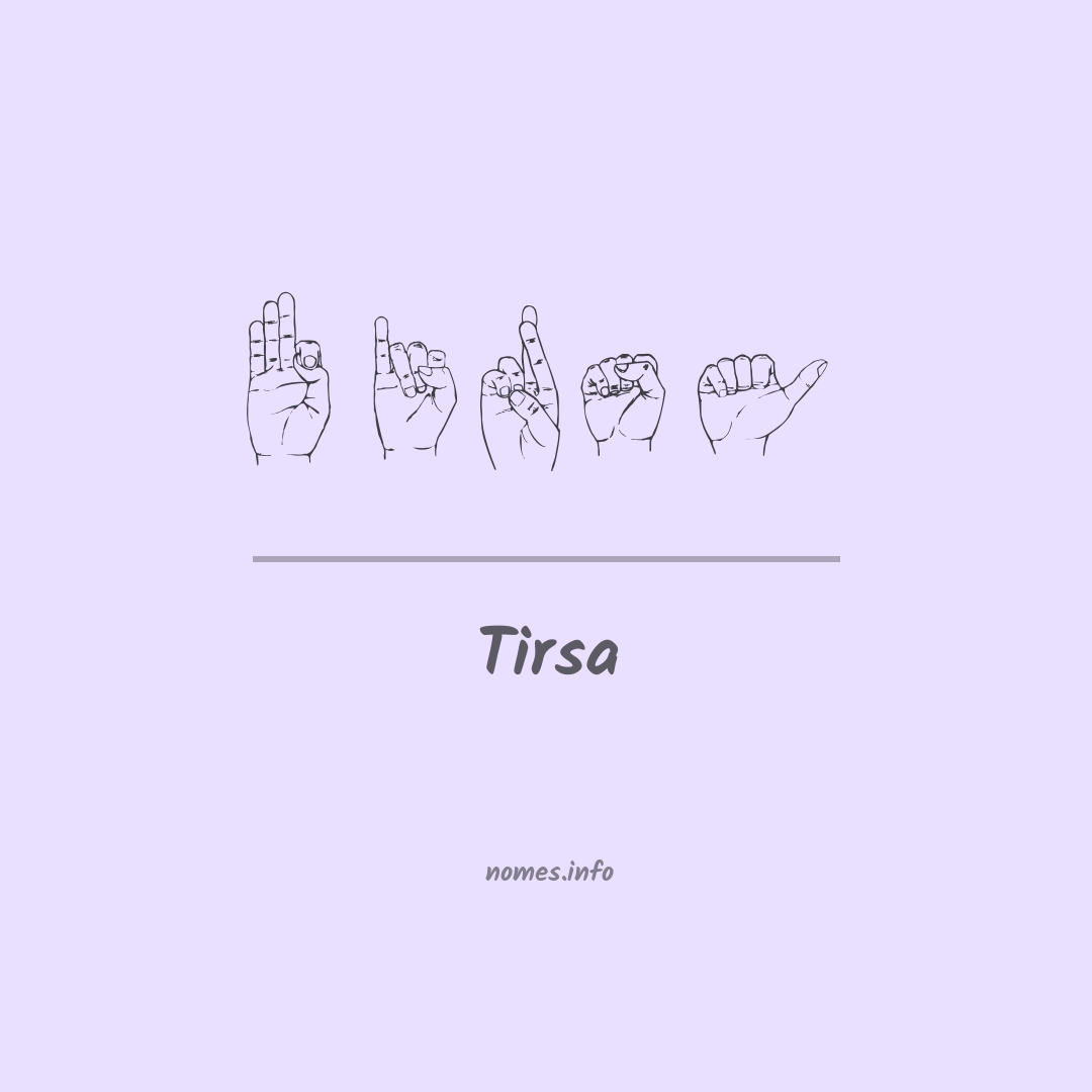 Tirsa em Libras