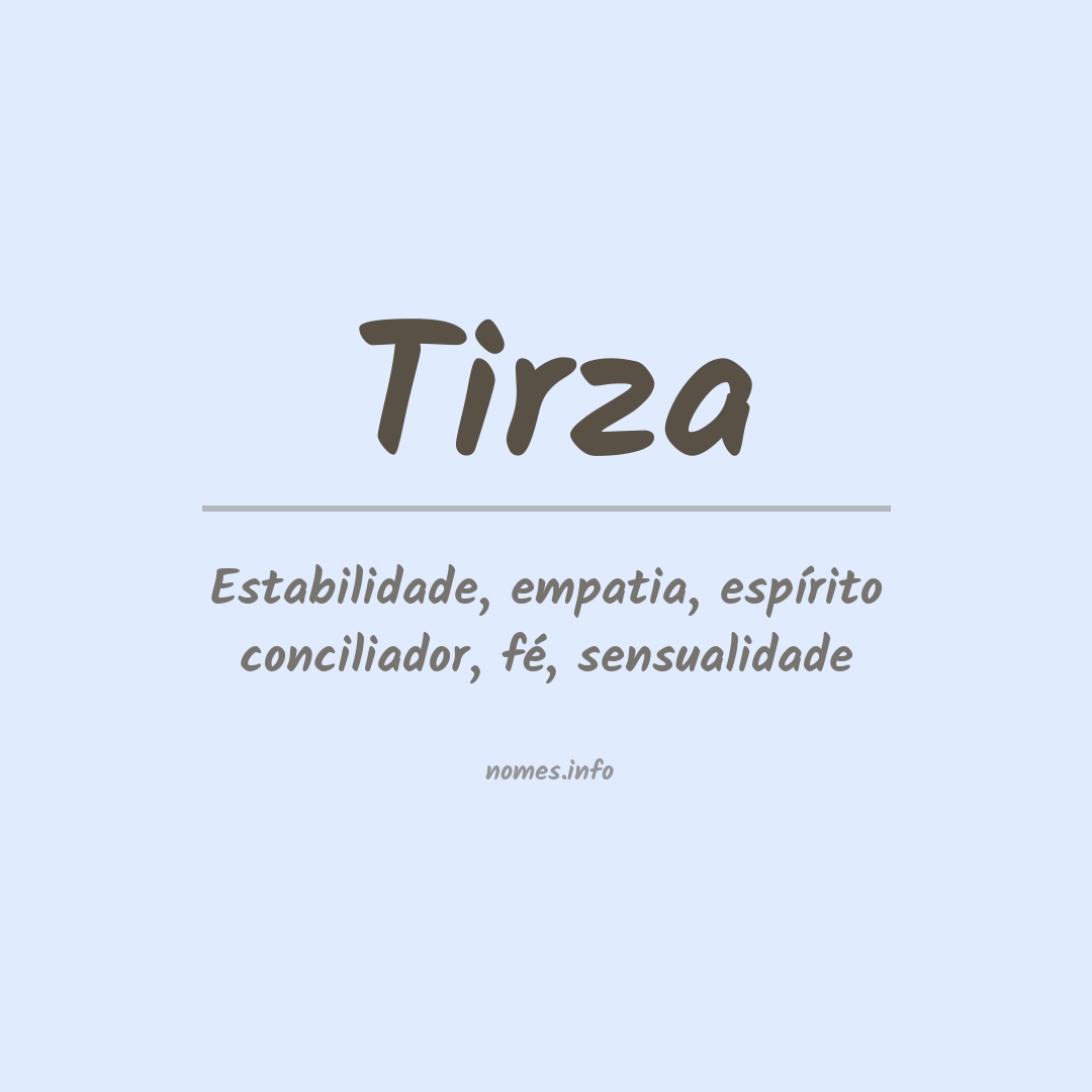 Significado do nome Tirza