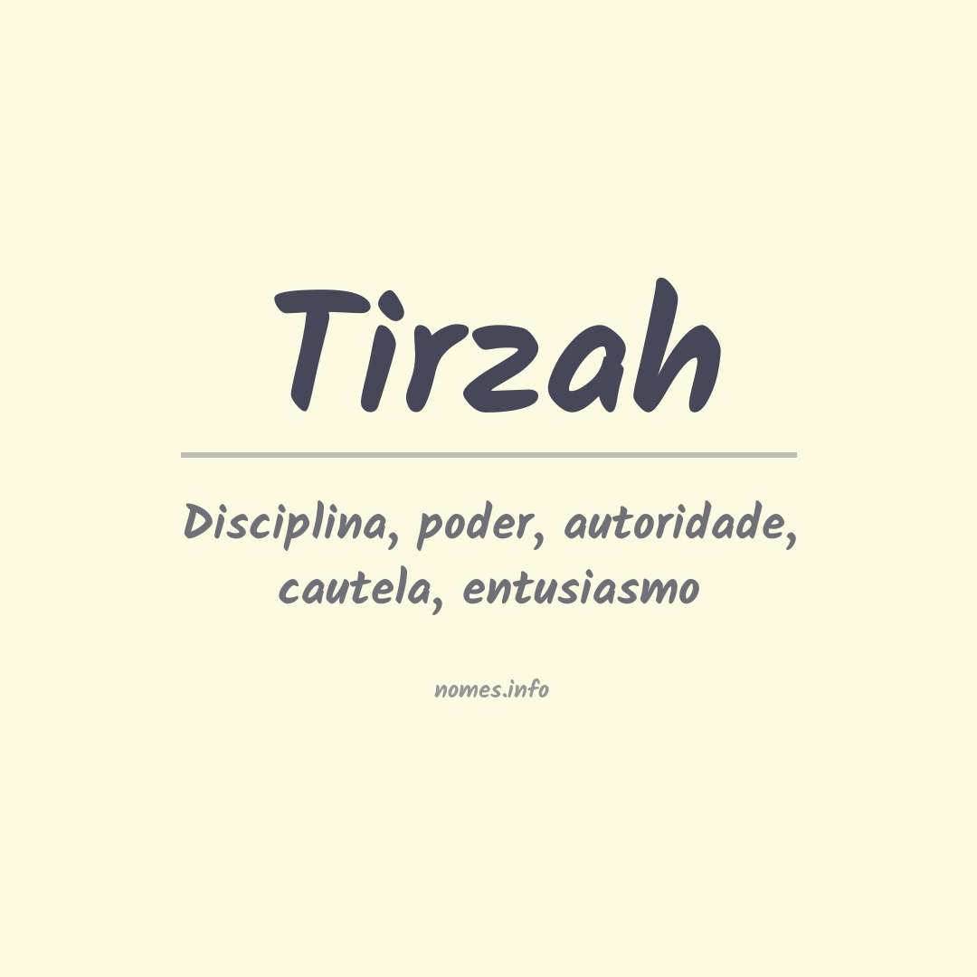 Significado do nome Tirzah