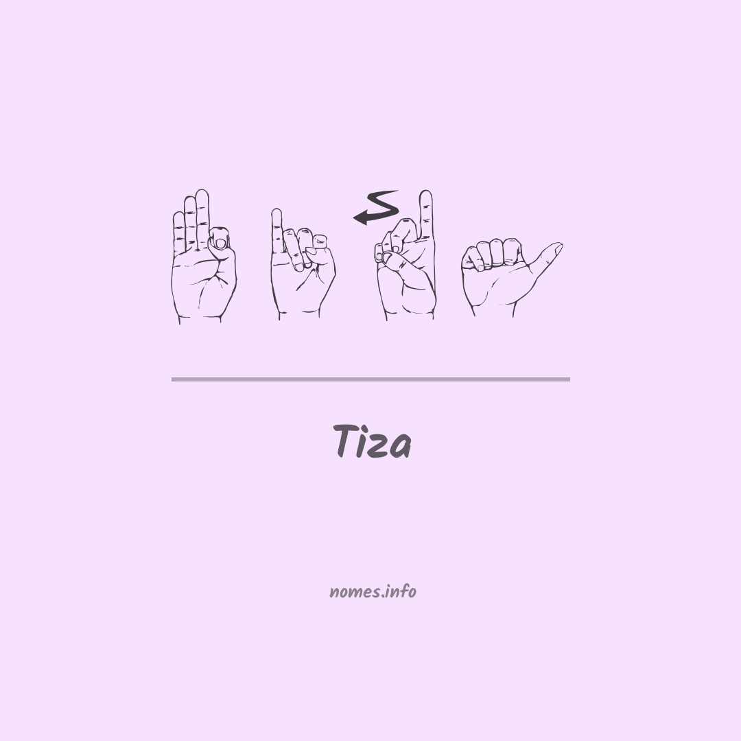 Tiza em Libras