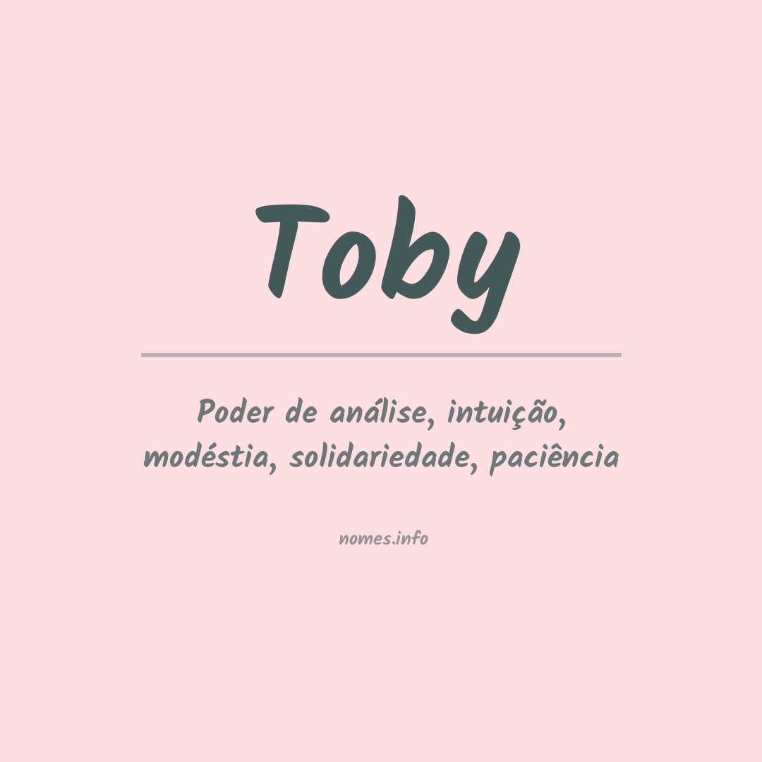 Significado do nome Toby