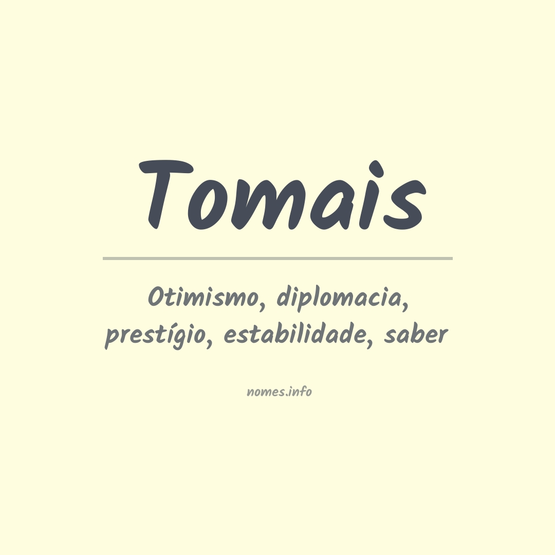 Significado do nome Tomais