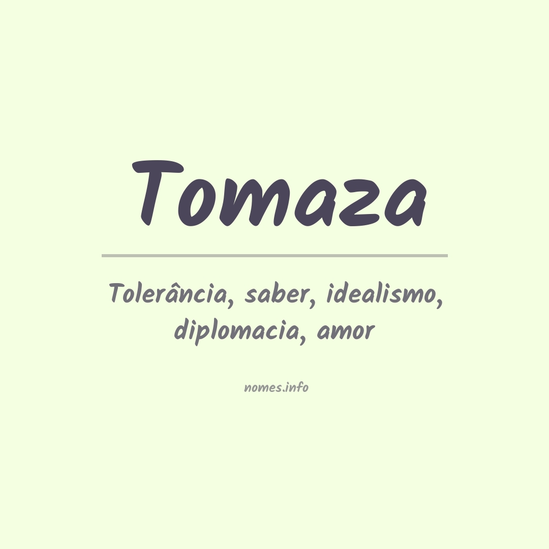 Significado do nome Tomaza