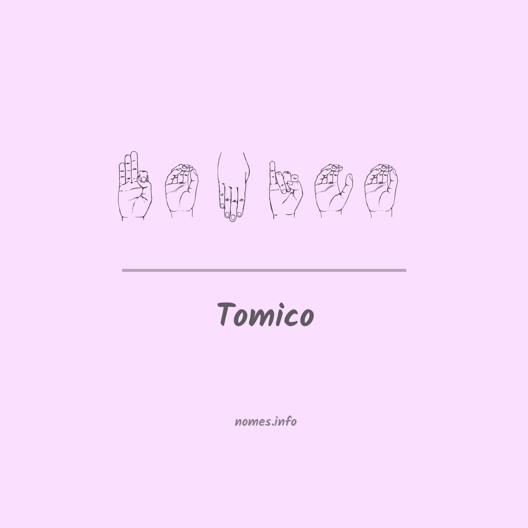 Tomico em Libras