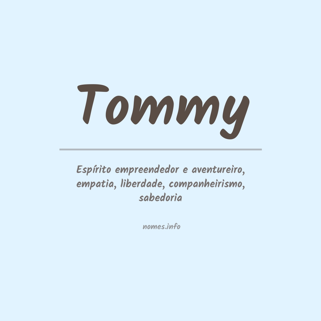 Significado do nome Tommy