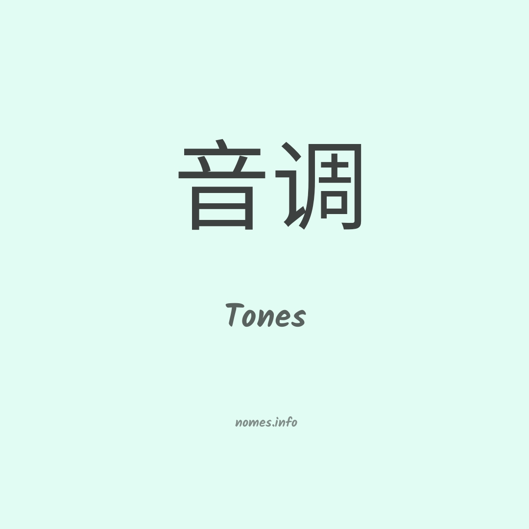 Tones em chinês