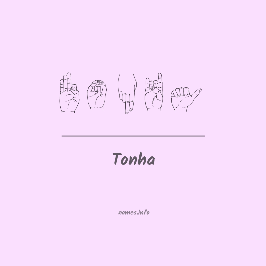 Tonha em Libras