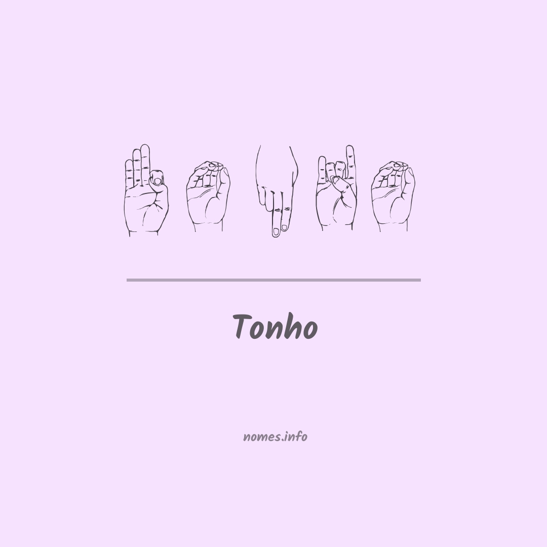 Tonho em Libras Tonho em Libras