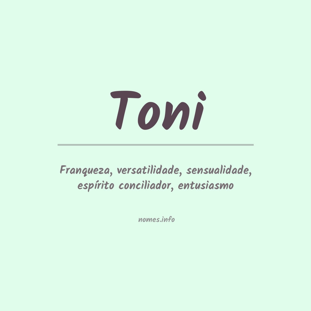 Significado do nome Toni