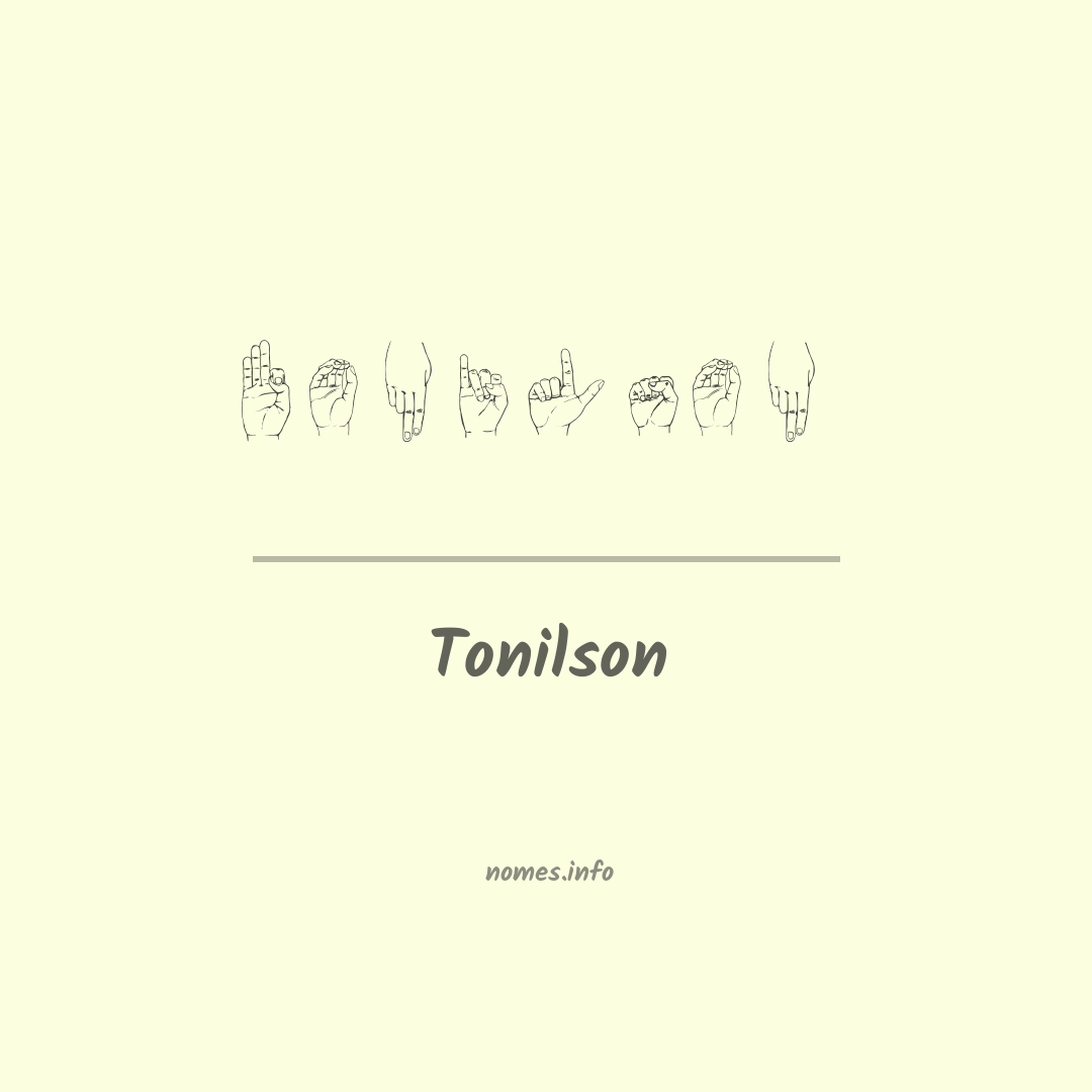 Tonilson em Libras