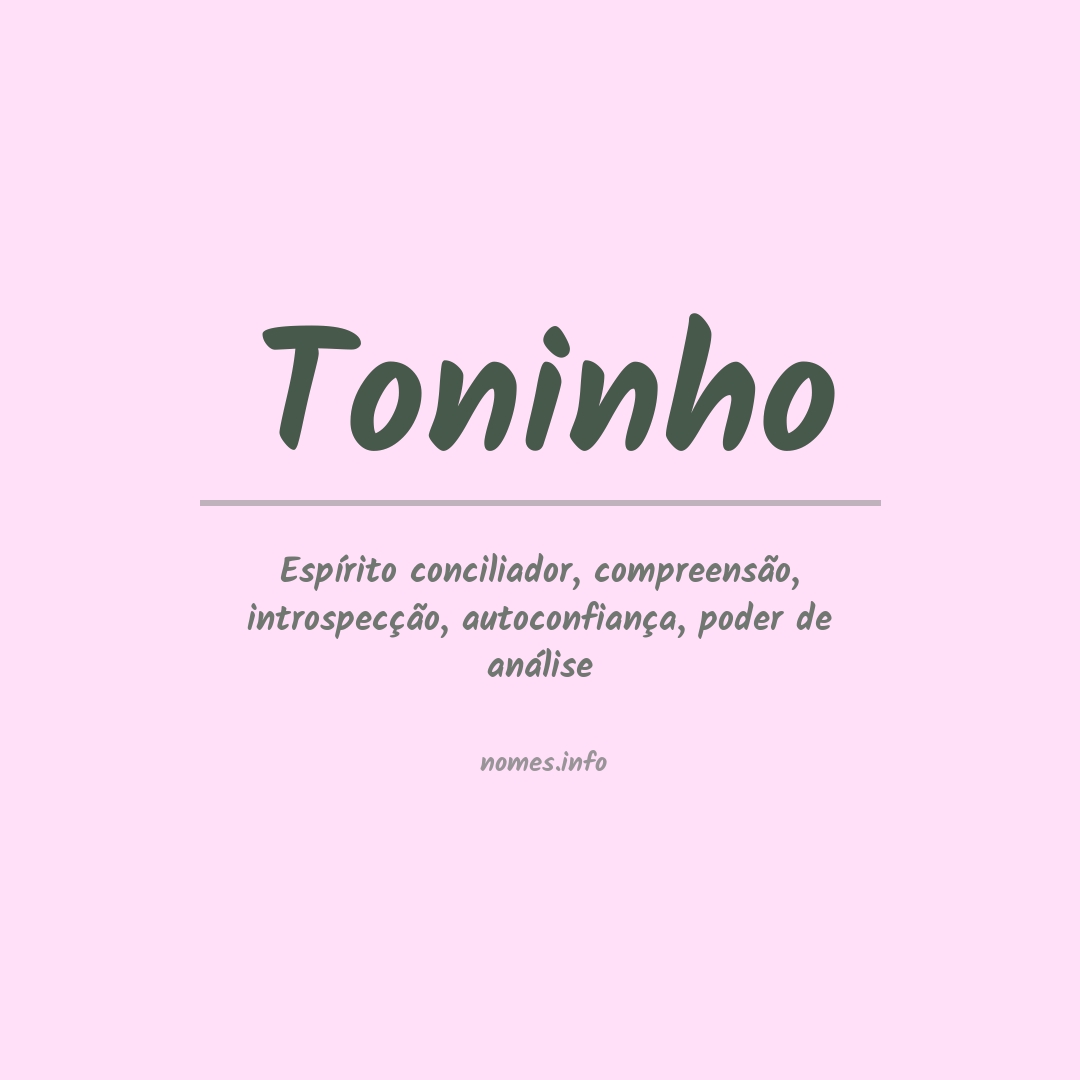 Significado do nome Toninho