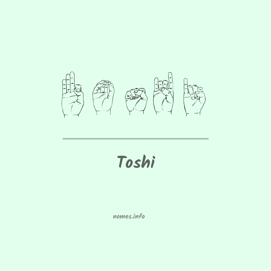 Toshi em Libras