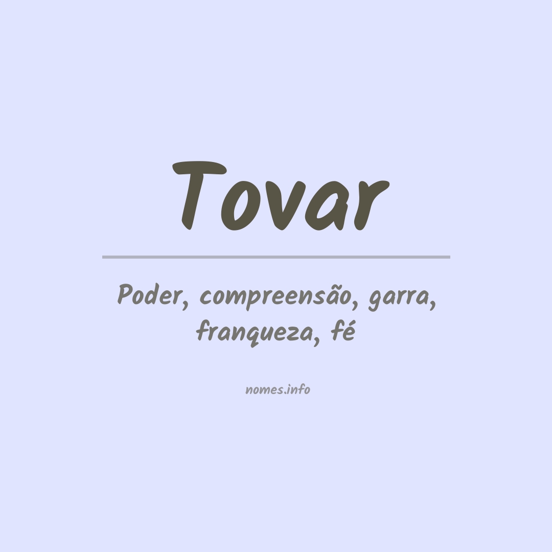 Significado do nome Tovar
