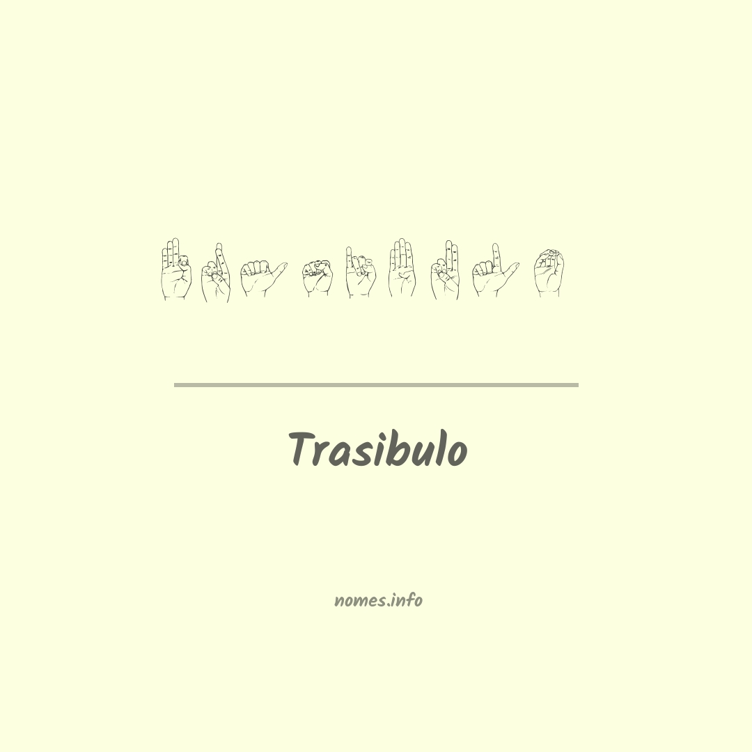 Trasibulo em Libras