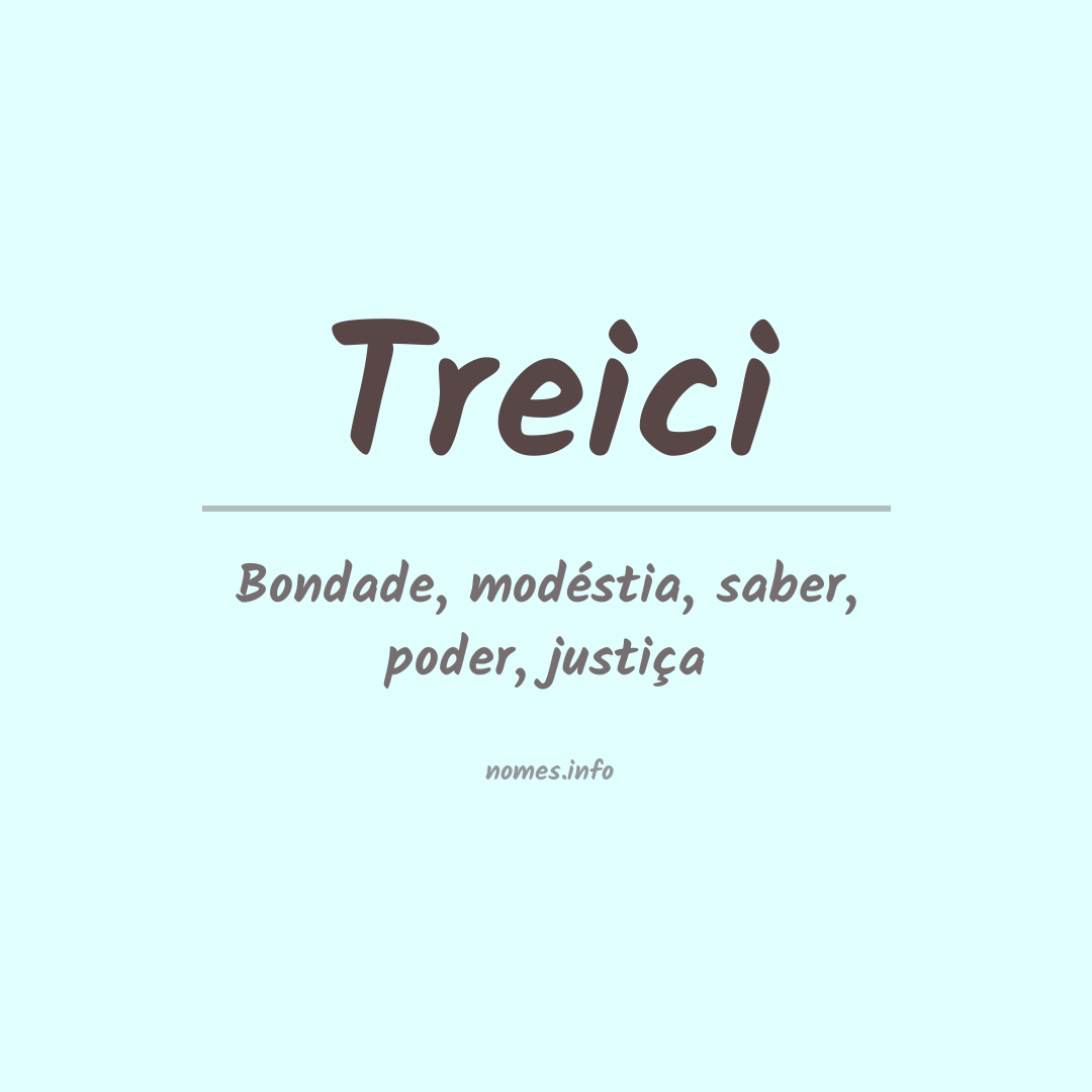 Significado do nome Treici
