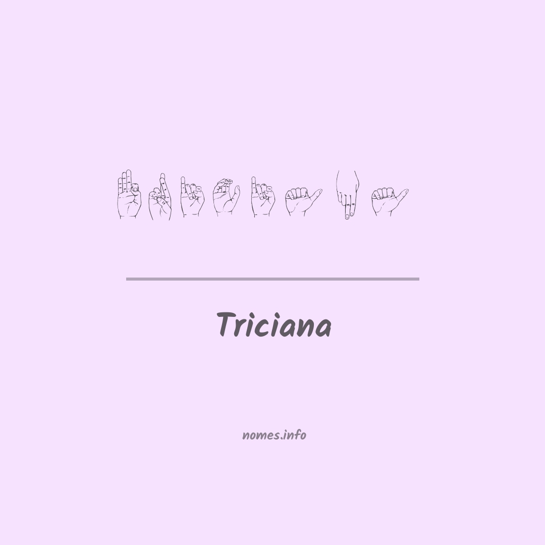 Triciana em Libras