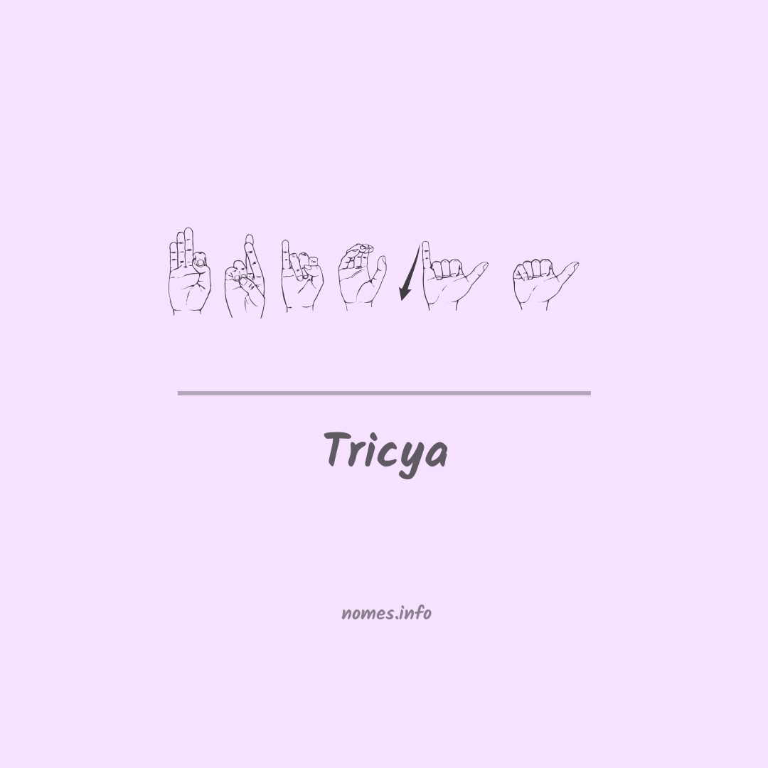 Tricya em Libras