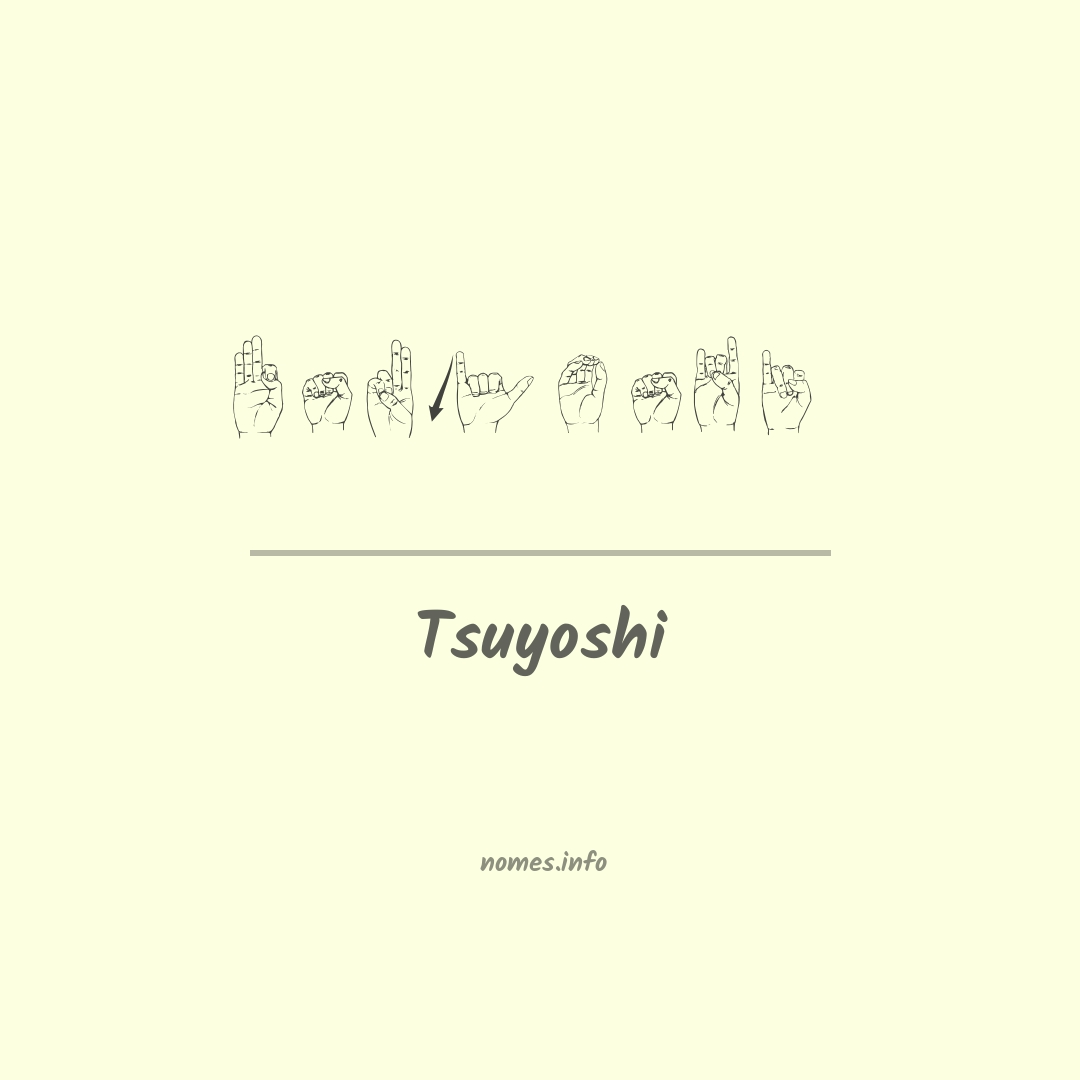 Tsuyoshi em Libras