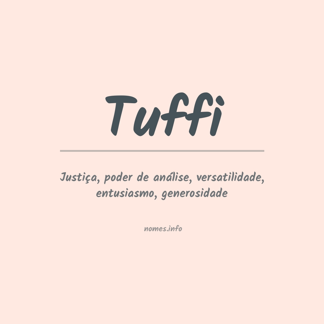 Significado do nome Tuffi