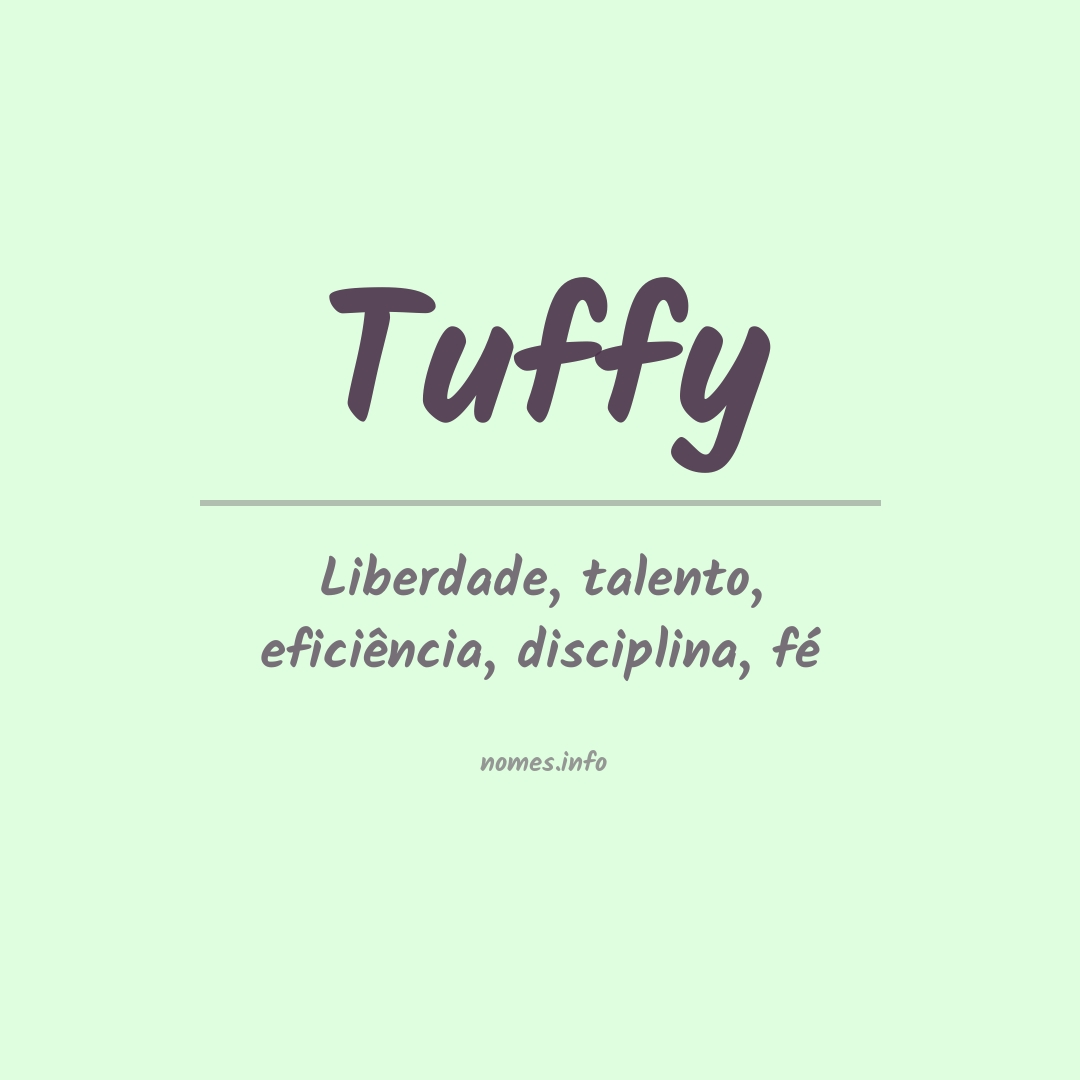 Significado do nome Tuffy
