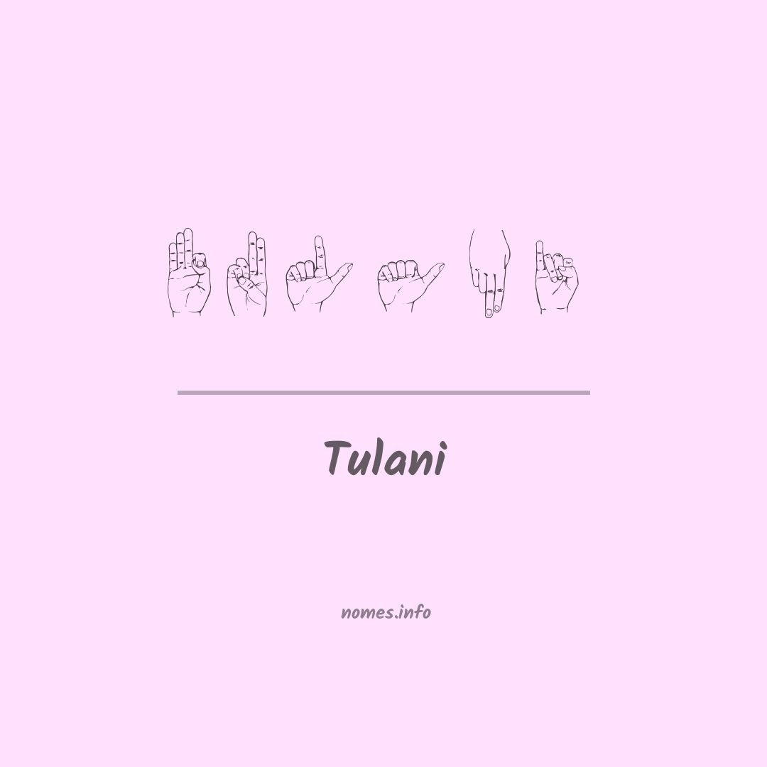 Tulani em Libras