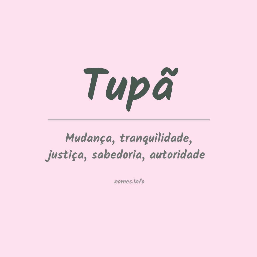 Significado do nome Tupã