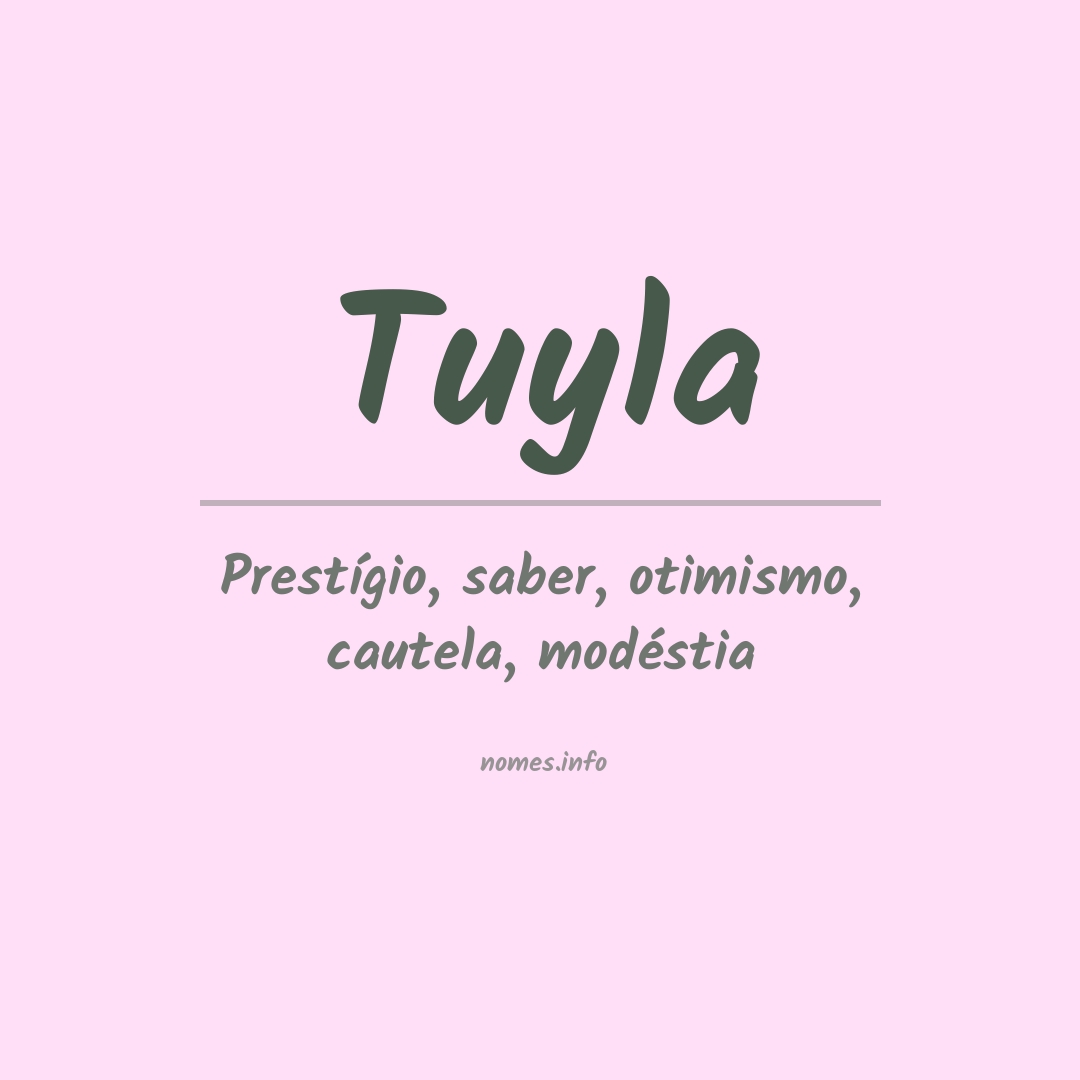 Significado do nome Tuyla