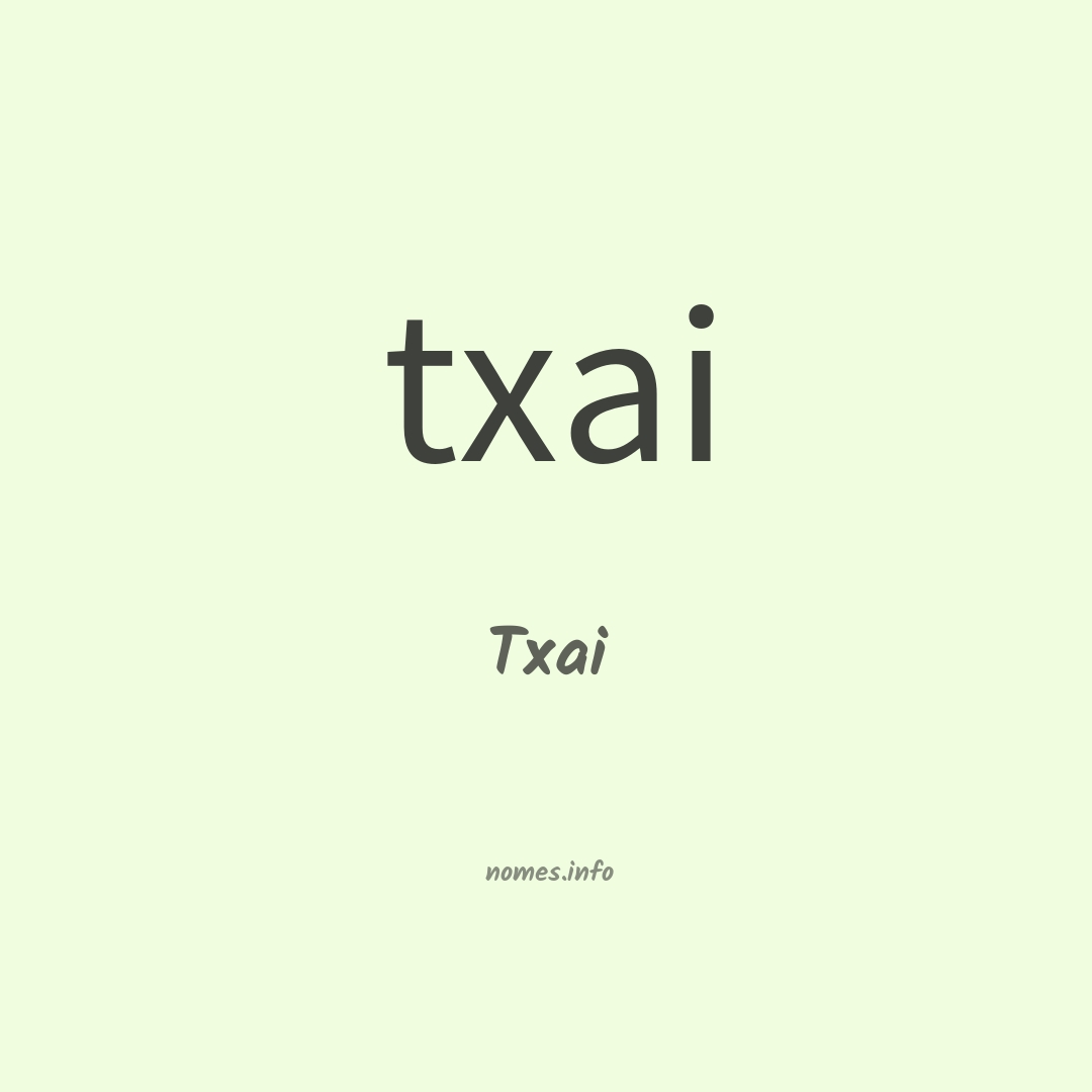Txai em chinês