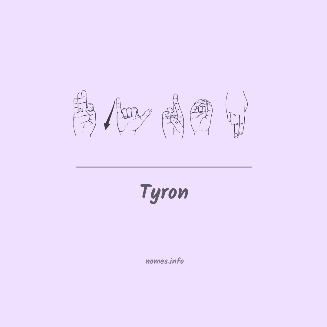 Tyron em Libras
