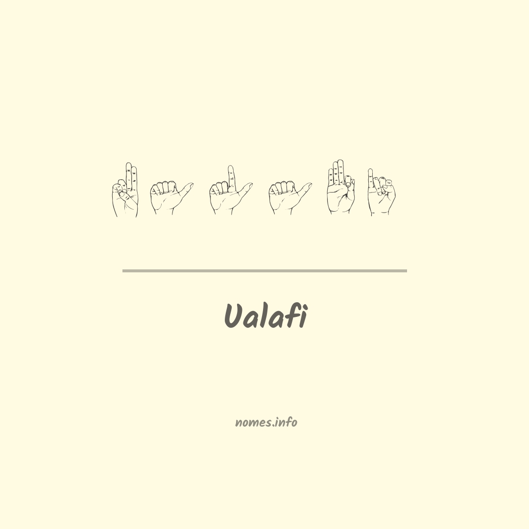 Ualafi em Libras