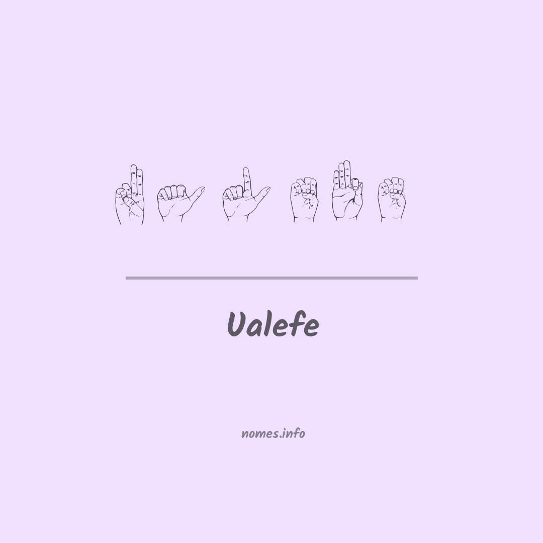 Ualefe em Libras