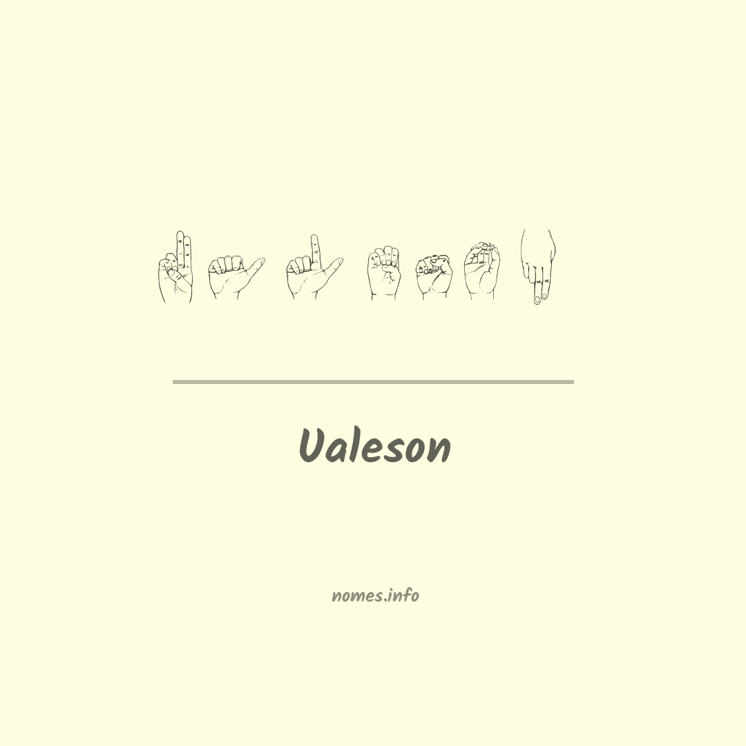 Ualeson em Libras
