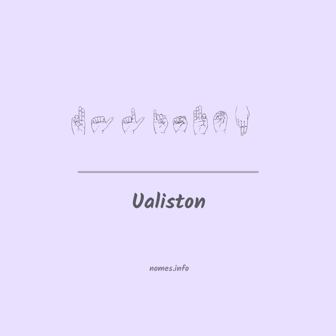 Ualiston em Libras
