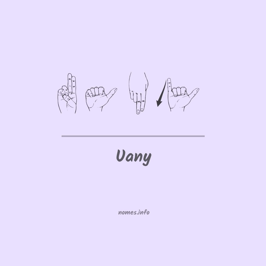 Uany em Libras