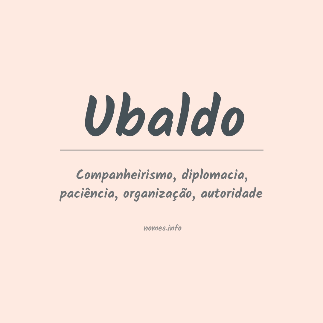 Significado do nome Ubaldo