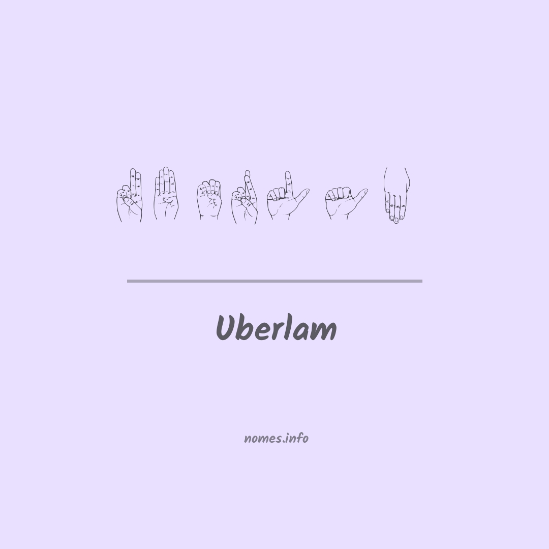 Uberlam em Libras