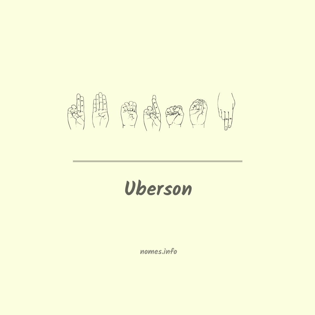 Uberson em Libras